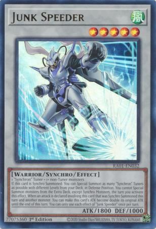 Junk Speeder - RA01-EN032 - Ultra Rare 25th Anniversary Rarity Collection Singles