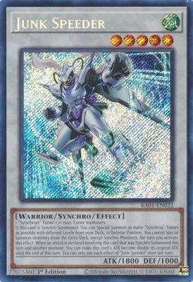 Junk Speeder - RA01-EN032 - Secret Rare 1st Edition 25th Anniversary Rarity Collection Singles