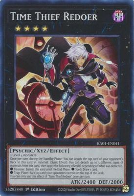 Time Thief Redoer - RA01-EN041 - Super Rare 1st Edition 25th Anniversary Rarity Collection Singles