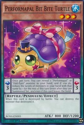 Performapal Bit Bite Turtle - BOSH-EN005 - Common 1st Edition Breakers of Shadow 1st Edition Singles