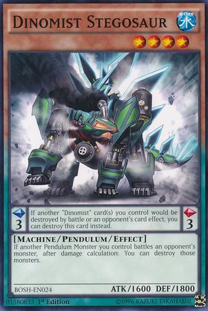 Dinomist Stegosaur - BOSH-EN024 - Common 1st Edition Breakers of Shadow 1st Edition Singles (espanol)
