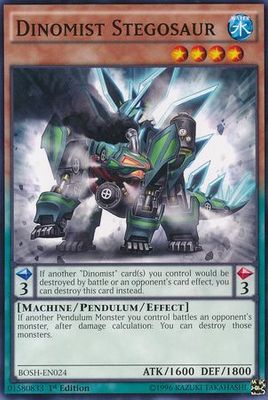 Dinomist Stegosaur - BOSH-EN024 - Common 1st Edition Breakers of Shadow 1st Edition Singles (espanol)