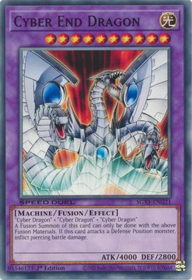 Cyber End Dragon - SGX1-ENG21 - Common 1st Edition Speed Duel GX Duel Academy Box Singles