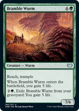 Bramble Wurm 189/277 - Innistrad: Crimson Vow (VOW) (Español)
