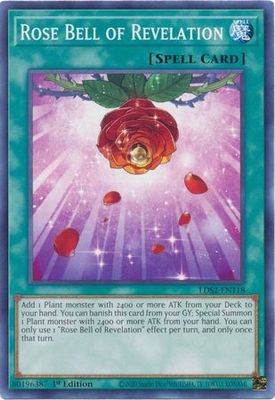 Rose Bell of Revelation - LDS2-EN118 - Common 1st Edition Legendary Duelists: Season 2 [LDS2] 1st Edition Singles
