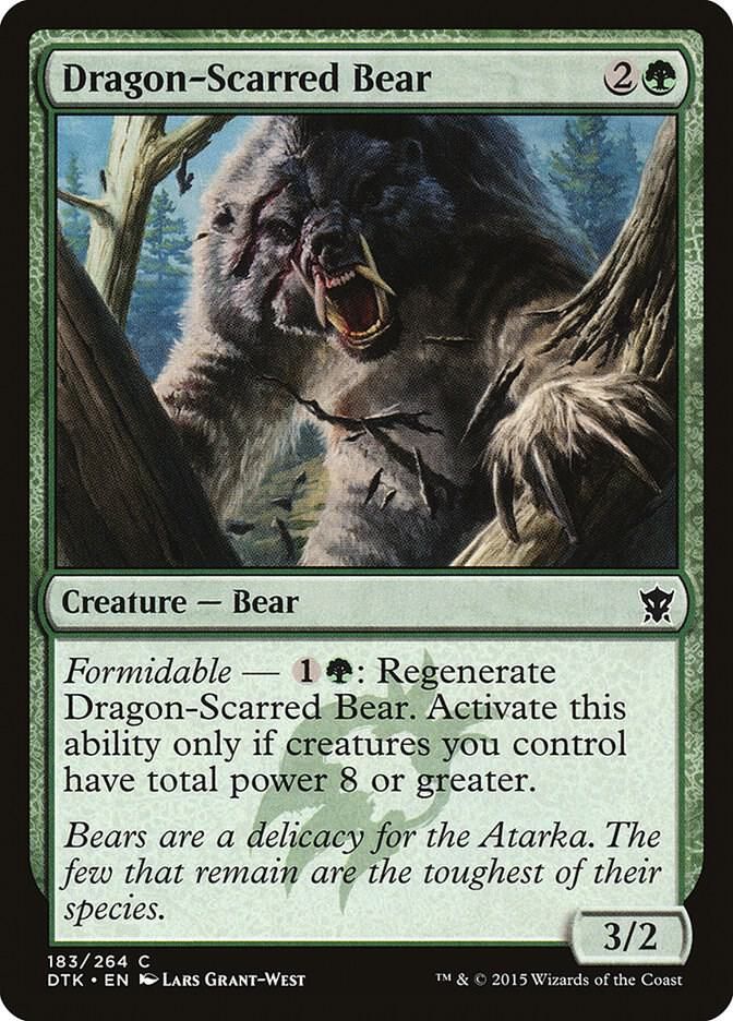 Dragon-Scarred Bear 183/264 - Dragons of Tarkir (DTK) (Español)