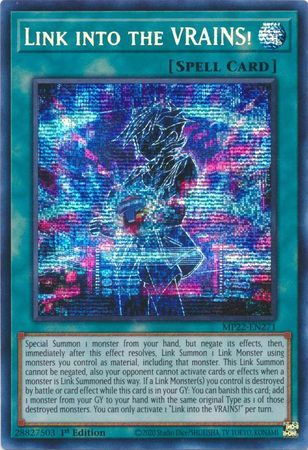 Link into the VRAINS! - MP22-EN271 - Prismatic Secret Rare 1st Edition 2022 Mega-Tin: Pharaoh&#39;s Gods 1st Edition Singles