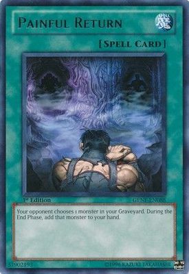 Painful Return - GENF-EN088 - Rare 1st Edition Generation Force 1st Edition Singles (espanol)
