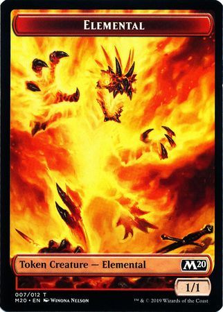 Elemental Token 007/012 - Full Art Magic 2020 (M20) Singles