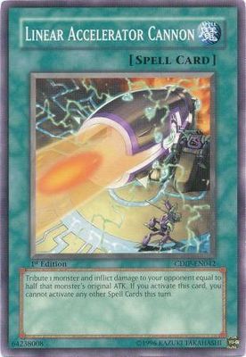 Linear Accelerator Cannon - CDIP-EN042 - Common 1st Edition Cyberdark Impact [CDIP] 1st Edition Singles
