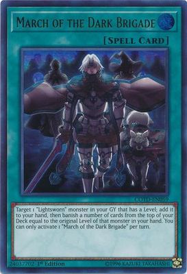 March of the Dark Brigade - COTD-EN059 - Ultra Rare 1st Edition Code of the Duelist 1st Edition Singles (espanol)