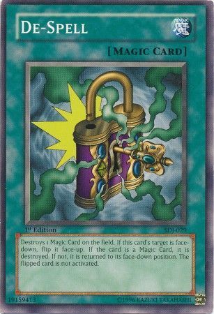 De-Spell - SDJ-029 - Common 1st Edition Starter Deck: Joey [SDJ] 1st Edition Singles