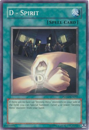 D - Spirit - POTD-EN041 - Common Unlimited Power of the Duelist [POTD] Unlimited Singles
