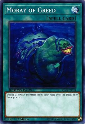 Moray of Greed - SBAD-EN034 - Common 1st Edition Speed Duel: Attack from the Deep Singles