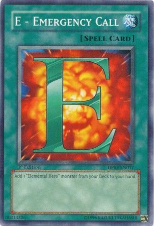 E - Emergency Call - DP03-EN017 - Common 1st Edition Duelist Pack: Jaden Yuki 2 1st Edition Singles