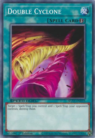 Double Cyclone - SGX1-END15 - Common 1st Edition Speed Duel GX Duel Academy Box Singles