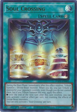 Soul Crossing - EGO1-EN002 - Ultra Rare 1st Edition Egyptian God Deck: Obelisk the Tormentor 1st Edition Singles