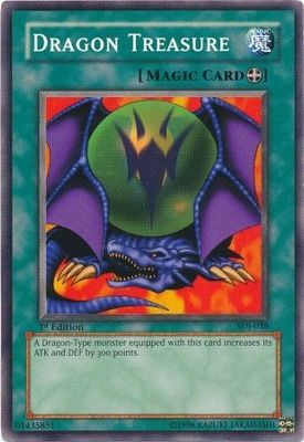 Dragon Treasure - SDJ-038 - Common 1st Edition Starter Deck: Joey [SDJ] 1st Edition Singles