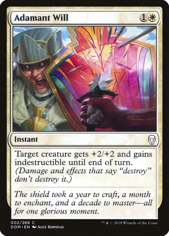 Adamant Will 002/269 - Dominaria (DOM)