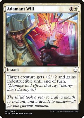 Adamant Will 002/269 - Dominaria (DOM) (Español)