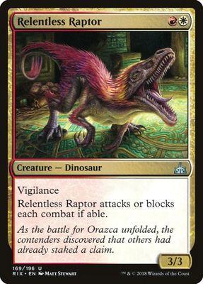 Relentless Raptor 169/196 - Rivals of Ixalan (RIX)