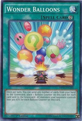 Wonder Balloons - MP15-EN166 - Common 1st Edition Yu-Gi-Oh! 2015 Mega-Tins [MP15]