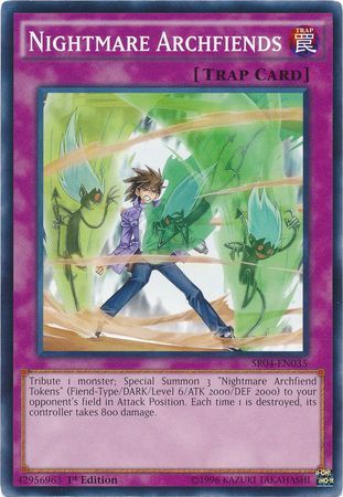 Nightmare Archfiends - SR04-EN035 - Common 1st Edition Structure Deck: Dinosmasher&#39;s Fury 1st Edition Singles