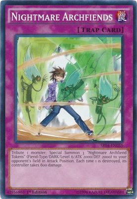 Nightmare Archfiends - SR04-EN035 - Common 1st Edition Structure Deck: Dinosmasher&#39;s Fury 1st Edition Singles