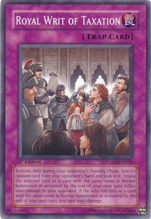 Royal Writ of Taxation - POTD-EN054 - Common 1st Edition Power of the Duelist [POTD] 1st Edition Singles