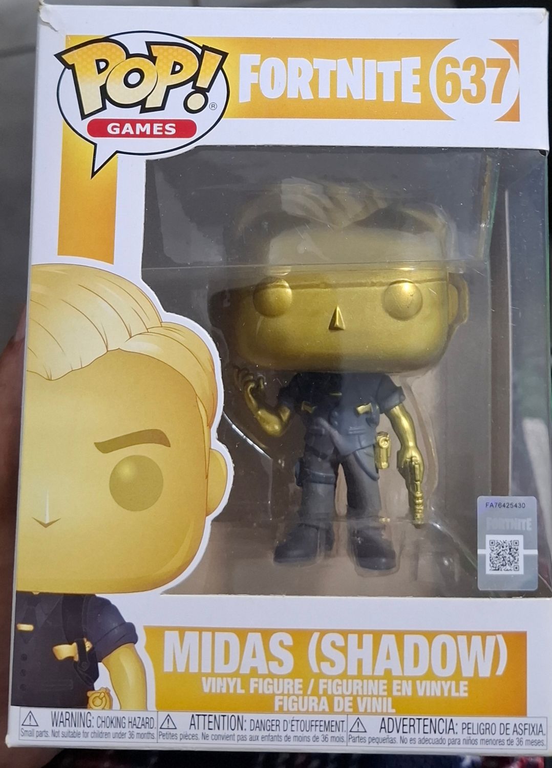 SH8 Midas Shadow Figura Funko Pop Fortnite Figura *Caja Danada*