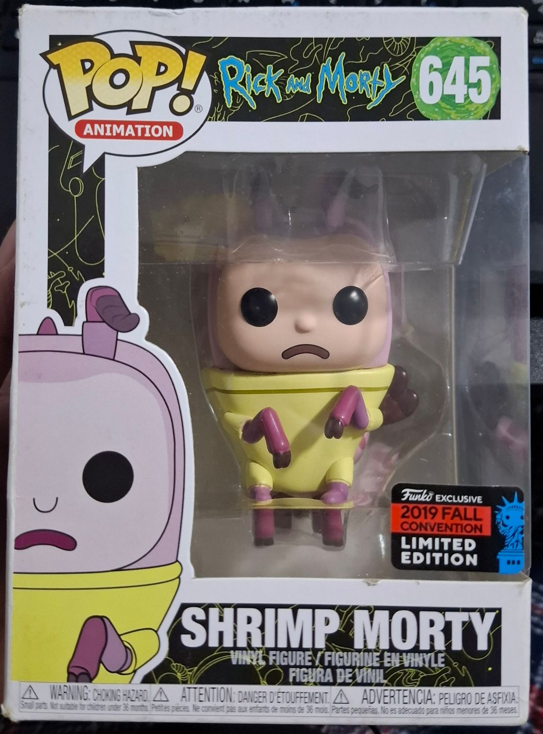 SH9 Shrimp Morty Figura Funko Pop Rick and Morty Figura  *Caja Danada*