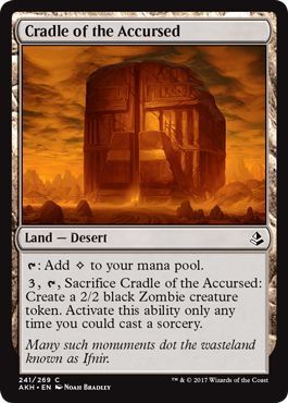 Cradle of the Accursed 241/269 Amonkhet Singles (Español)