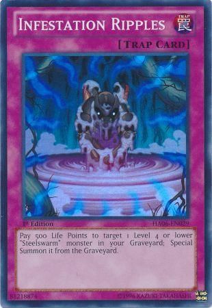 Infestation Ripples - HA06-EN029 - Super Rare 1st Edition Hidden Arsenal 6: Omega Xyz 1st Edition Singles (espanol)