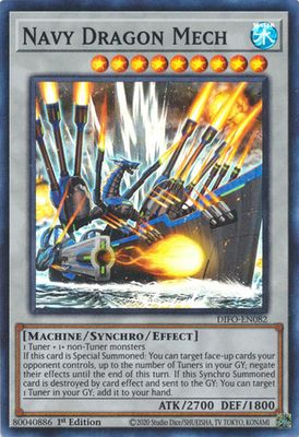 Navy Dragon Mech - DIFO-EN082 - Super Rare 1st Edition Dimension Force 1st Edition Singles