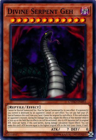 Divine Serpent Geh - CYHO-EN092 - Common Unlimited Cybernetic Horizon Unlimited Singles