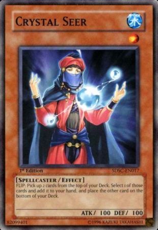 Crystal Seer - SDSC-EN017 - Common 1st Edition Structure Deck: Spellcaster&#39;s Command 1st Edition Singles
