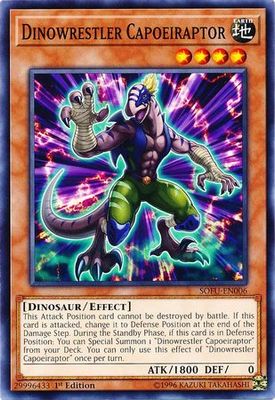 Dinowrestler Capoeiraptor - SOFU-EN006 - Common 1st Edition Soul Fusion 1st Edition Singles