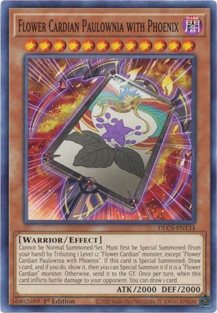 Flower Cardian Paulownia with Phoenix - DLCS-EN134 - Common 1st Edition Dragons of Legend The Complete Series 1st Edition Singles