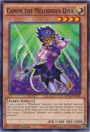 Canon the Melodious Diva - MP15-EN128 - Common 1st Edition Yu-Gi-Oh! 2015 Mega-Tins [MP15]
