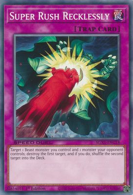 Super Rush Recklessly - SGX1-ENC18 - Common 1st Edition Speed Duel GX Duel Academy Box Singles