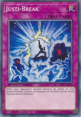Justi-Break - SGX1-ENI22 - Common 1st Edition Speed Duel GX Duel Academy Box Singles