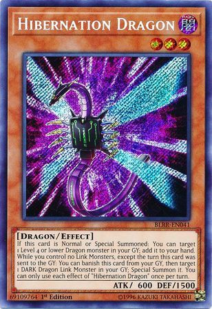 Hibernation Dragon - BLRR-EN041 - Secret Rare 1st Edition Battles of Legend: Relentless Revenge Singles