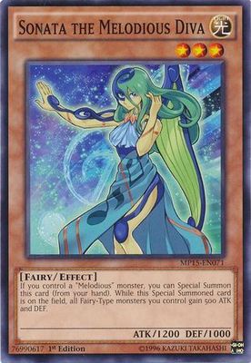 Sonata the Melodious Diva - MP15-EN071 - Common 1st Edition Yu-Gi-Oh! 2015 Mega-Tins [MP15]