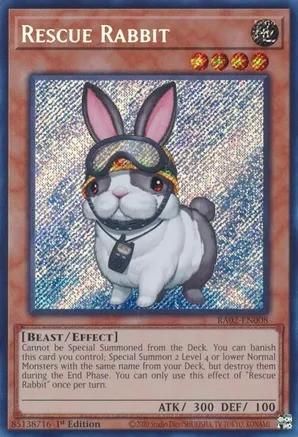 Rescue Rabbit - RA02-EN008 - Secret Rare 1st Edition Rarity Collection II Singles