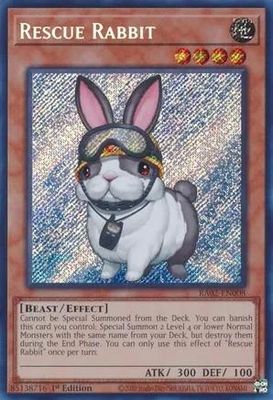 Rescue Rabbit - RA02-EN008 - Secret Rare 1st Edition Rarity Collection II Singles