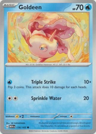 Goldeen - 118/165 - Common Scarlet &amp; Violet 151 Singles