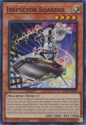 Inspector Boarder - RA01-EN010 - Super Rare 25th Anniversary Rarity Collection Singles