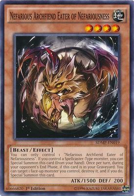Nefarious Archfiend Eater of Nefariousness - SDMP-EN019 - Common 1st Edition Structure Deck: Master of Pendulum Singles