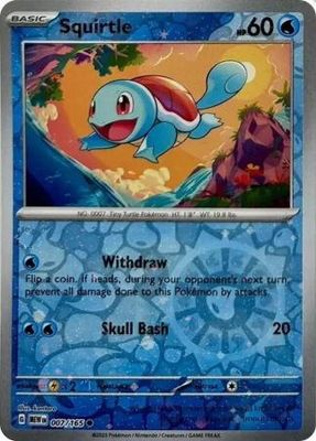 Squirtle - 007/165 - Cosmos Holo Promo Pokemon Scarlet &amp; Violet Promos