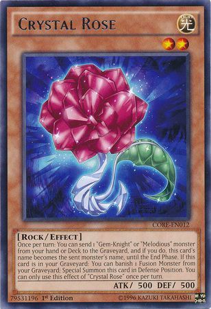 Crystal Rose - CORE-EN012 - Rare 1st Edition Clash of Rebellions 1st Edition Singles
